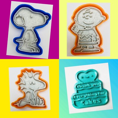 3er Set Snoopy Charlie Brown aus Peanuts Ausstecher
