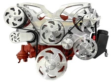 SBC Serpentine Pulley Conversion Kit Small Block Chevy ALT PS A/C 350 283 383