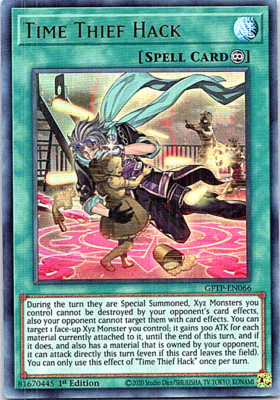 Time Thief Hack GFTP-EN066 Yu-Gi-Oh! Light Play 1st Edition