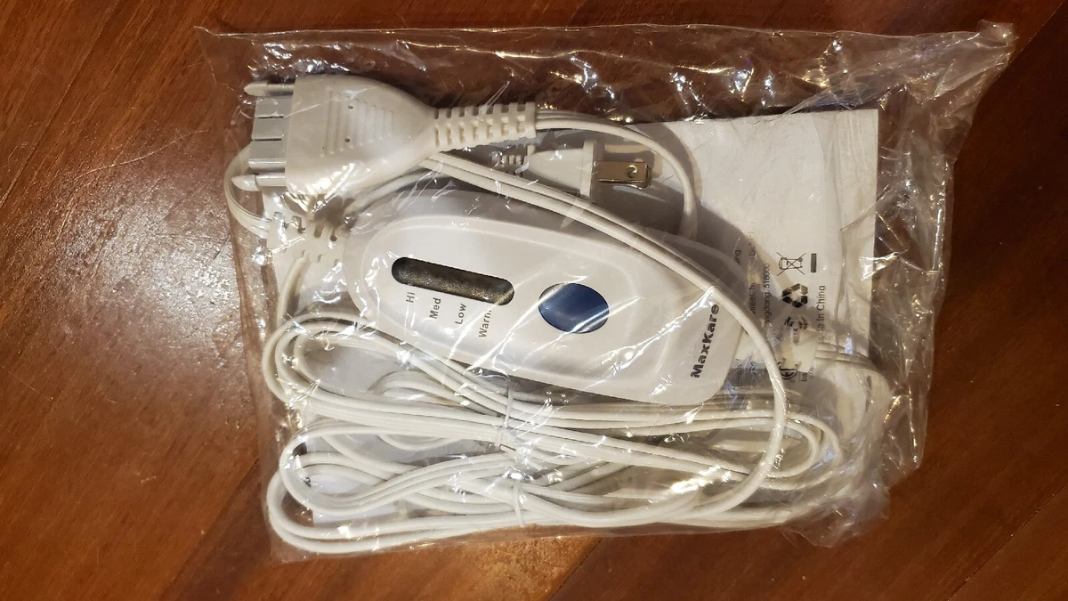 NEW- MaxKare HLB-FF Electric Heated Blanket Replacement Controller 3 PIN  PRONG | eBay