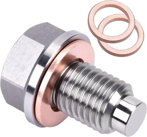 Stainless Steel Engine Neodymium Magnetic Oil Drain Plug with Copper Gasket - Picture 12 of 34