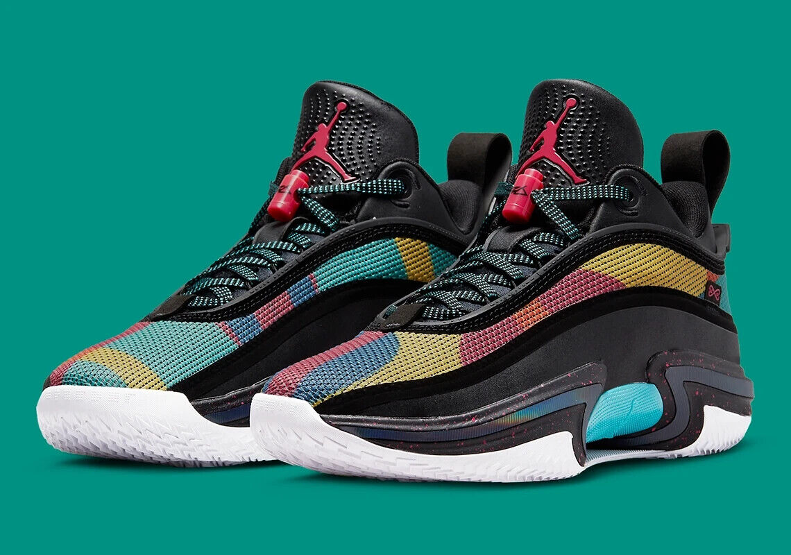 Air Jordan 36 Low XXXVI 13 MultiColor Black 'Washed Teal Air Jordan 36 Low XXXVI 13 MultiColor Black 'Washed Teal
