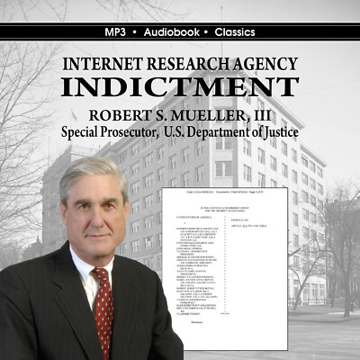 The Internet Research Agency Indictment - MP3CD Audiobook in CD jacket