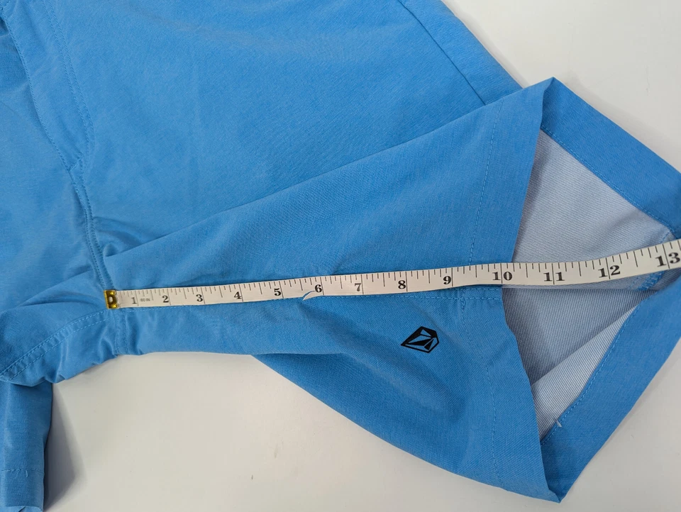 Volcom Blue Fruckin Drip Dry Mens Hybrid Shorts Size 32 2-Way Stretch A0911510 - Image 4 of 4