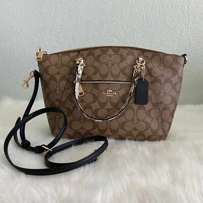 Coachシックなブラウンサークル模様バッグ美品です。 コーチ COACH