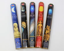 Hem Celestial Incense Variety: 5 x 20 = 100 Sticks SUN MOON STAR PLANET GALAXY