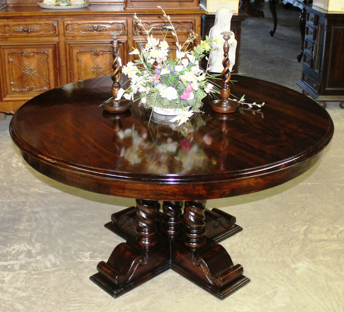テーブル・机 Antique Cafe table 60 iron leg Antique Cafe table 60 iron leg