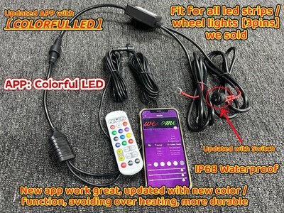Tzvmny Lighting - Bluetooth Controller Harness Dream Color CHASING 3 Pins Plug