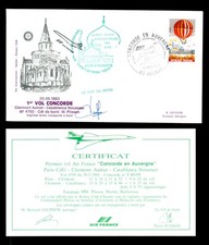FP 52 - 1e vol Concorde Clermont Ferrand Aulnat Casablanca -63 Aulnat- 20-5-1983