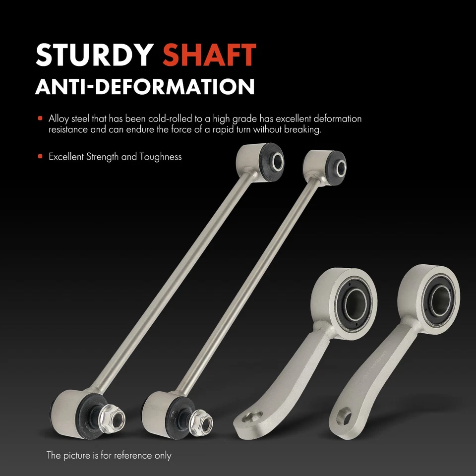 4x Eslabones de barra estabilizadora delantera y trasera para Mercedes-Benz W211 E320 E350 E500 E550 CLS500 Foto 4 de 4