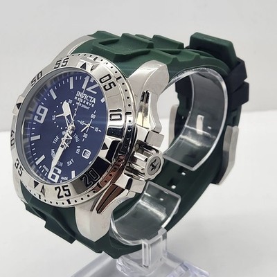 Invicta Excursion Men's Day/Date 50mm 10ATM Swiss Watch 6262 Green