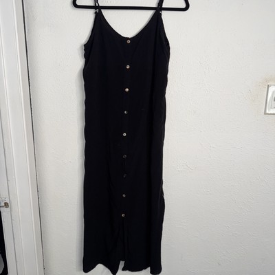 The Third Eye Black Lightweight Black Cotton Dress Size 1