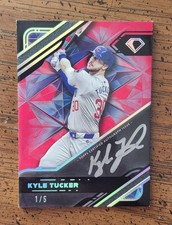 2025 Diamond Icons Kyle Tucker Black Polychromatic Autograph RED 1/5 Cubs