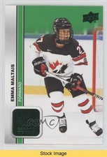 2023 Upper Deck Team Canada Juniors Women's WC Green Emma Maltais #58 READ 1e05