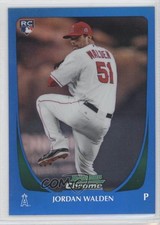 2011 Bowman Chrome Blue Refractor 32/150 Jordan Walden #208 0a6