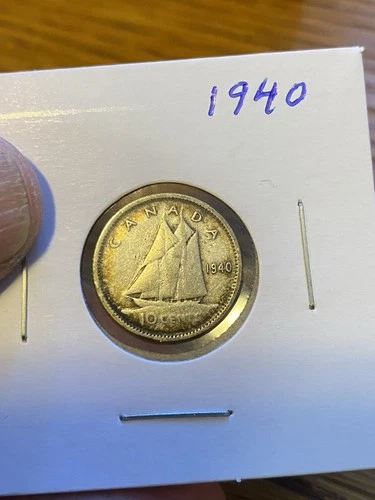 canadian silver dime 1940
