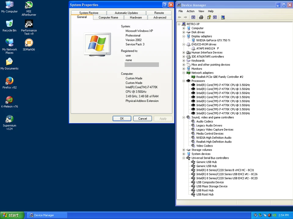 NEW Windows XP Retro Gaming PC Tower - i7-4770k, 256GB SSD, GTX 750Ti, 4GB Ram - Image 4 of 4