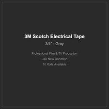 3M Scotch Electrical Tape 3/4" Gray - Professional Film/Video Production