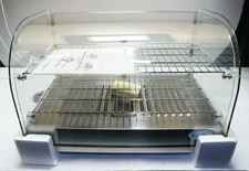 KoolMore 22" Countertop Food Warmer Display Case HDC-1.5C Curved Glass 2 Shelves