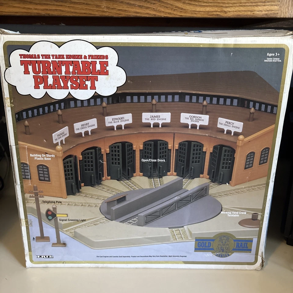 Conjunto de peças toca-discos ERTL Thomas the Tank Engine & Friends série trilho dourado - Imagem 2 de 4