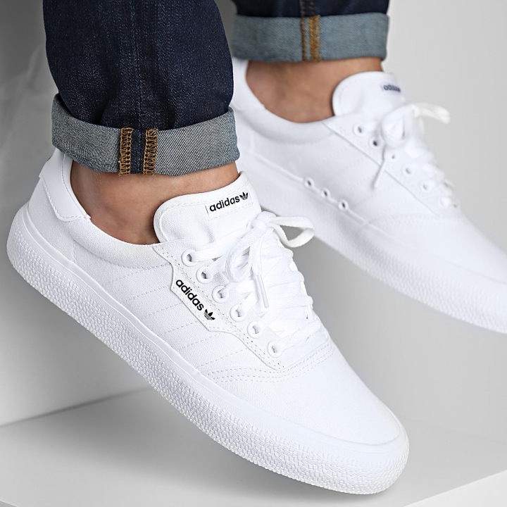 Adidas 3MC Men's Skate Shoe Athletic Sneakers All White