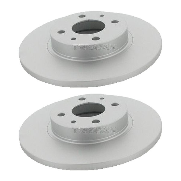 2 Bremsscheiben Voll Ø 257 Mm Triscan Bremsen-Expertise FüR U.A. Fiat 500-image