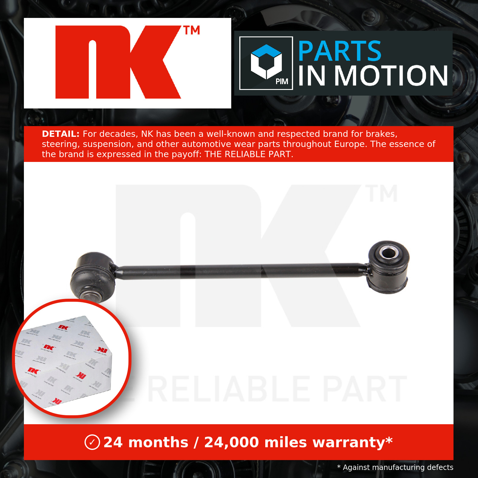Anti Roll Bar Link Rear 5113711 NK Stabiliser Drop Link 517839 Quality New - Image 3