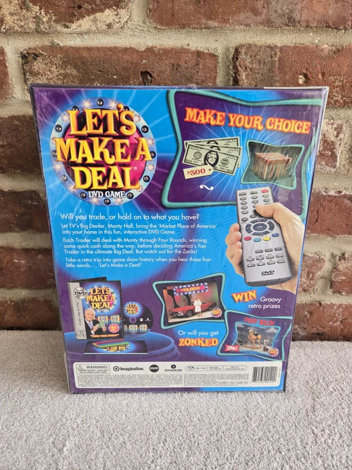Imagination DVD TV Games Lets Make A Deal DVD Game Monty Hall Brand New Sealed - Image 3 of 4