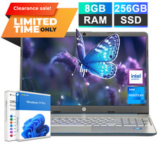 Portátil Notebook HP 15.6" Intel Pentium N5030 8GB RAM 256GB SSD Office 2024 Pro