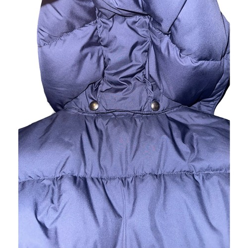 Vintage Polo Ralph Lauren Boys Puffer Coat Size 7 Navy Blue Warm Red Pony Winter - Picture 6 of 8