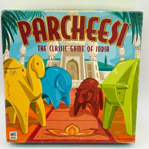 VINTAGE Parcheesi COMPLETE Hasbro 2001 Classic Strategy Pachisi Animals