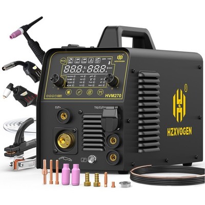 6 in1 MIG/CUT/TIG/MMA Welder 220V 250A Gas/Gasless Welding Machine Plasma Cutter