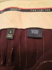 The Limited Cassidy Fit Maroon Women's Pants with Metallic Pinstripes / Size 8 — photo 4