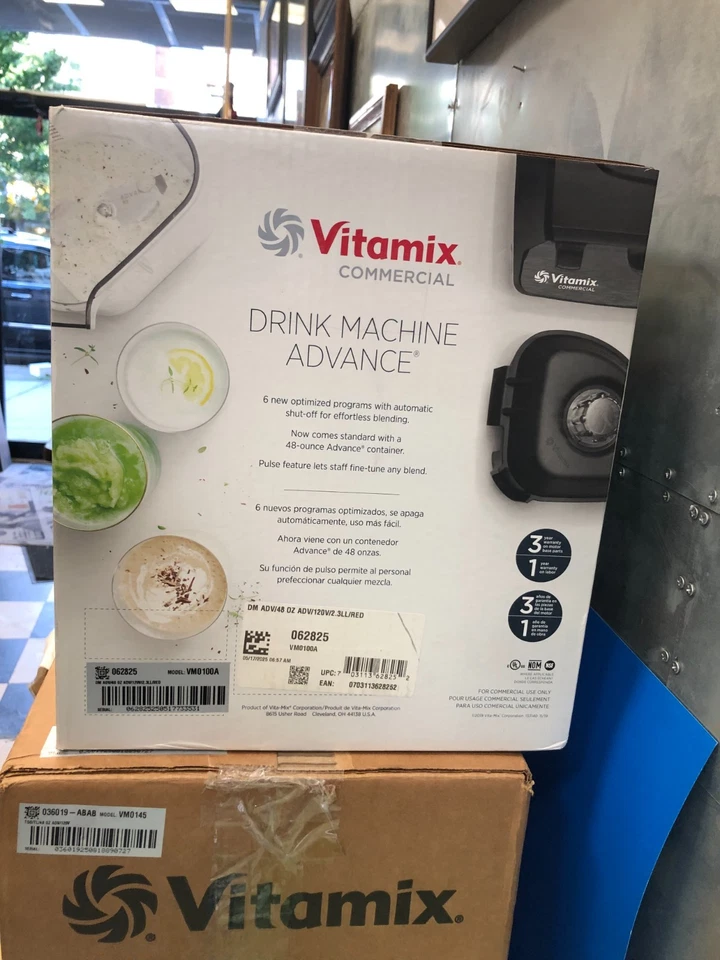 Vitamix Drink Machine VM0100A 2.3HP 48 oz Stackable Commercial Blender Red - Image 3 of 3