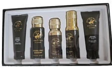 BHPC Classic 5pc Men's Cologne Gift Set  Body Wash Spray EDT Grooming Kit