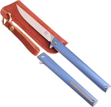 Samior GP035 Small Slim Folding Pocket Flipper overall 7.9 inches, Blue 