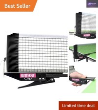 Extra Strong Table Tennis Clip-On Net & Post Set - Ideal for Leisure Centers