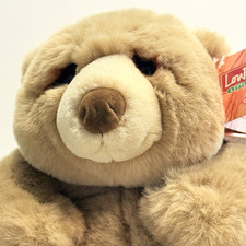 Dakin Lou Rankin Little Friends 8  Tan Plush Jasper Bear With Tags  Booklet