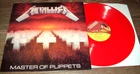 METALLICA MASTER OF PUPPETS LP MFN 60 UK 1ST PRESS 1986 RED VINYL VERY RARE EX