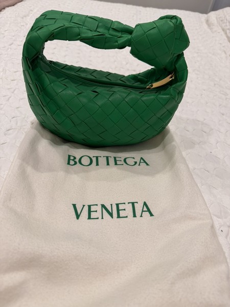 Bottega Veneta Intrecciato Leather Mini Jodie Bag Green