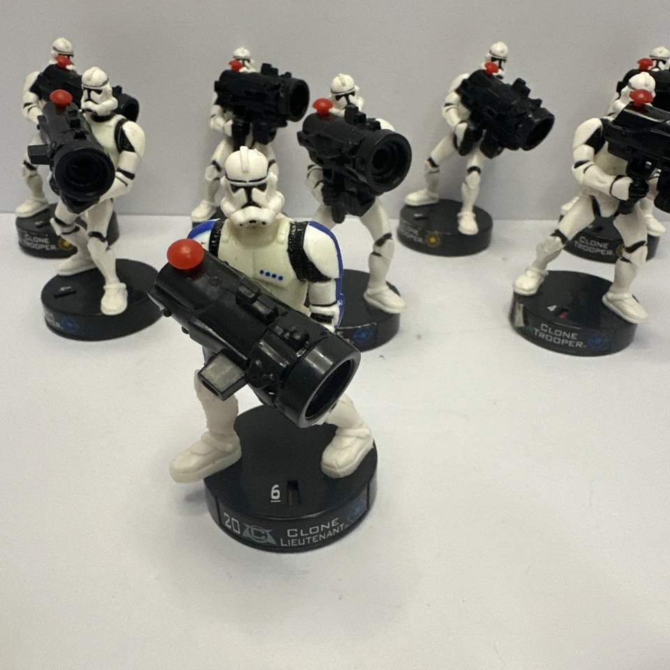 Star Wars Attacktix Lote de 10 Soldados Clon, Comandantes y Teniente  Foto 4 de 4