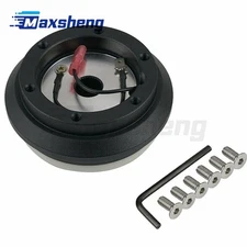 Quick Release Steering Wheel Short Hub Adapter For Honda Civic 1992-1995 Black