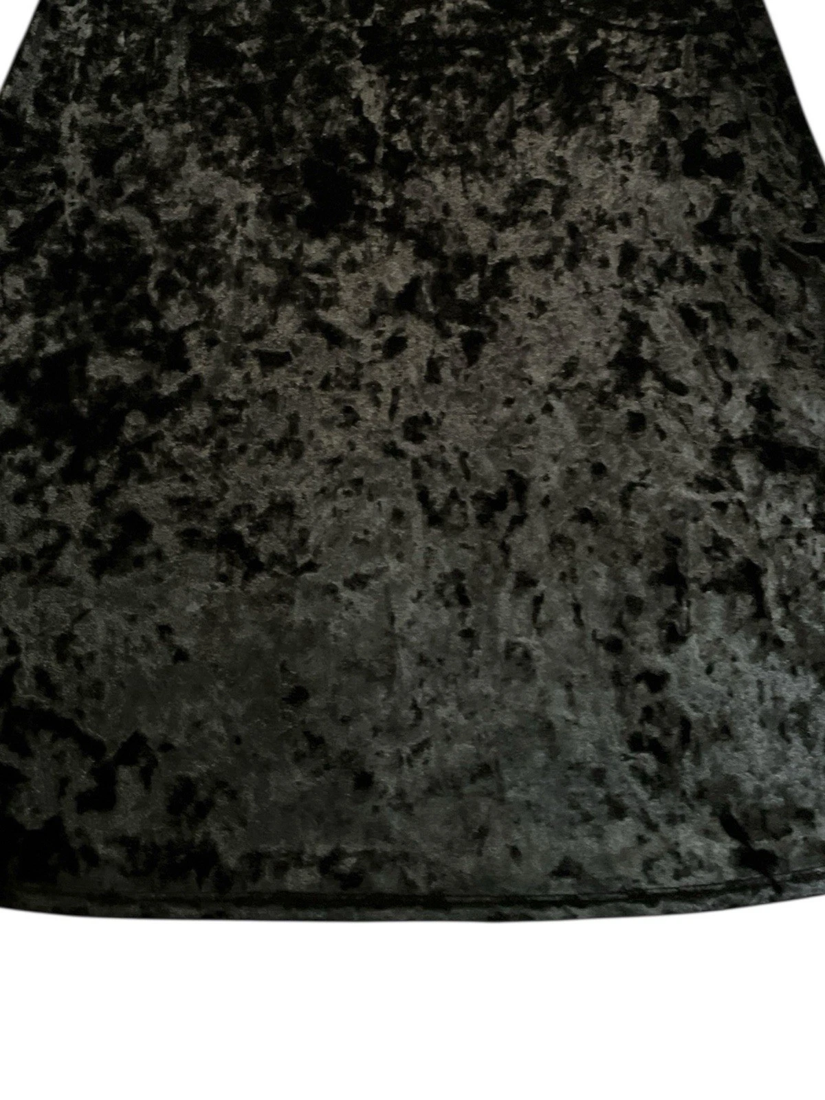 UNDERCOVER Victoria's Secret Tg S XS Abito slip in velluto schiacciato nero regolabile