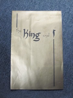 The King and I program MANSFIELD STATE COLLEGE OPERA WORKSHOP