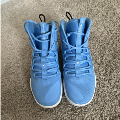 Nike Hyperdunk X Blue/White/Black High Top Men's Basketball Sneakers Lace Up