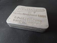 Alte Blechdose G. Pohl Boskamp Danzig Langfuhr Arzt Apotheke