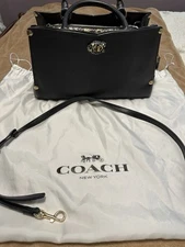 EUC Coach 1941 Exotic Mason Carryall in Glovetanned Leather & Snakeskin, Black