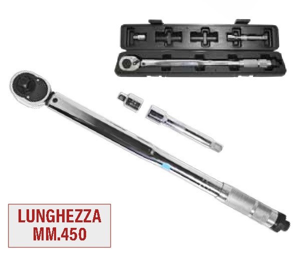 Set Chiave Dinamometrica Professionale HIT 1/2 Pollici 28-210 Nm