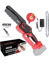 NODCRIG Mini Chainsaw NO Battery 8-Inch  2-IN-1 Cordless MIni Electric Chainsaw