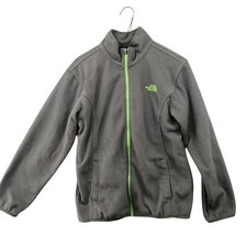 The North Face Fleece Jacket Youth Size L 14-16 Gray Boys Girls Full Zip